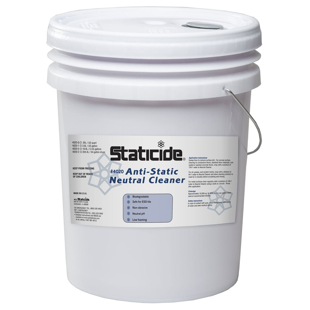 Staticide® 4020-5 Neutral Cleaner Concentrate, 5 Gal.