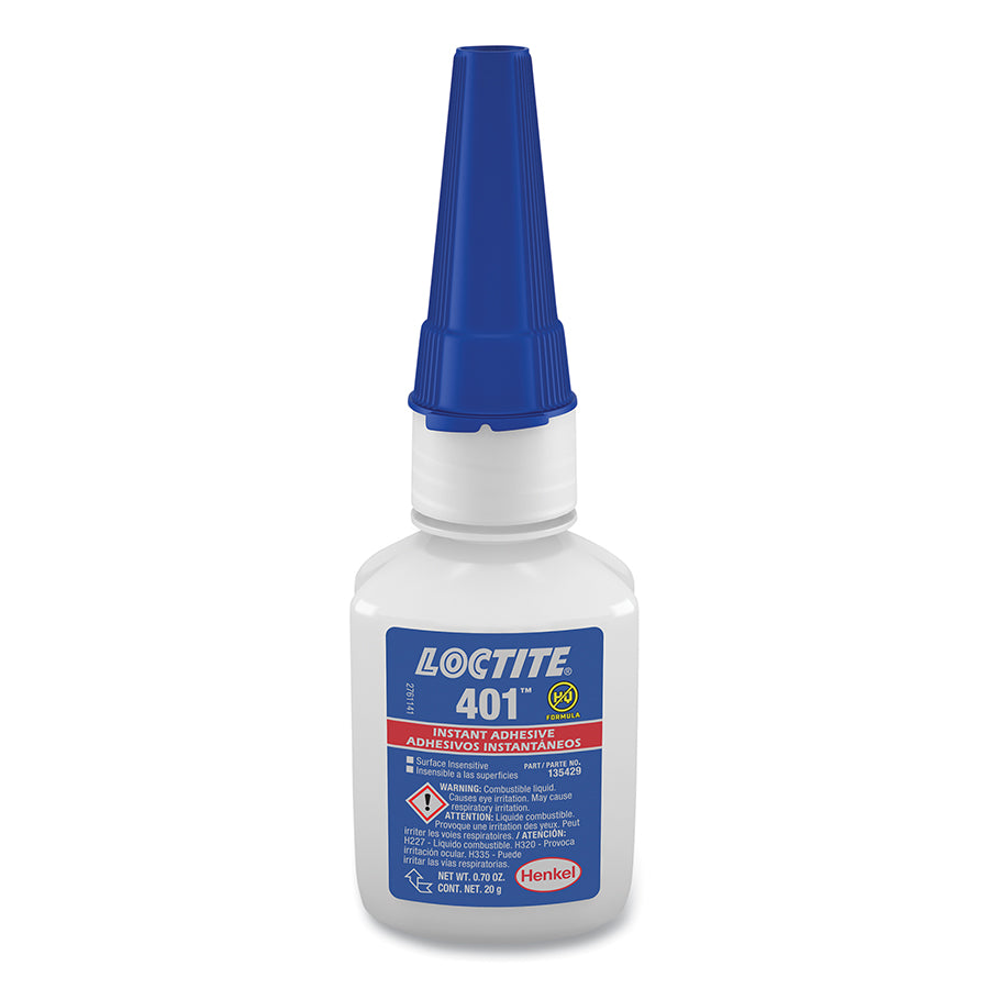 Loctite 401 Prism Instant Adhesive, Clear, 20g Bottle