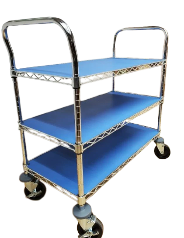 Staticide® 8085BM2416RE Tray and Cart Liners Dualmat™, 24" x 16" x .08" (2mm) Light Blue