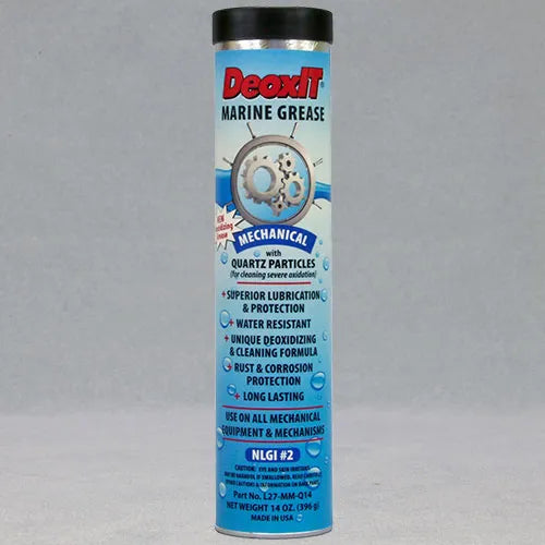 CAIG DeoxIT® L27-MM-Q14 Mechanical Marine Grease, Quartz particles, 396g, grease tube cartridge. – use with standard grease gun