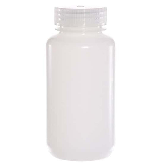 Acid/Flux Bottle, Wide Mouth - 8 oz Rectangular HDPE Bottle