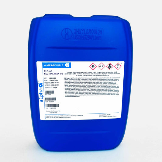 Alpha 115226-0005, NF373 Neutral-Flux Water-Soluble Wave Solder Flux - 5-gal. Pail