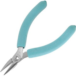 ESD-Safe Extra Long Needle Nose Pliers with Serrated Jaws and Blue