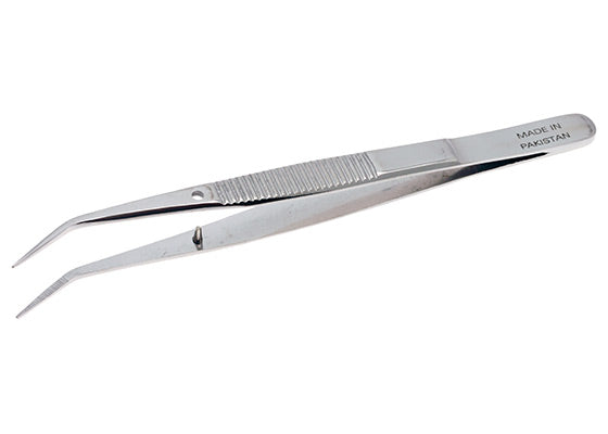 Aven 18438 College Tweezers with Bent Tip