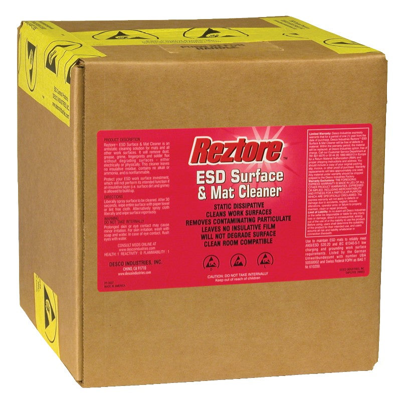 Desco 10448 Reztore Surface & Mat Cleaner - 2.5 gallon