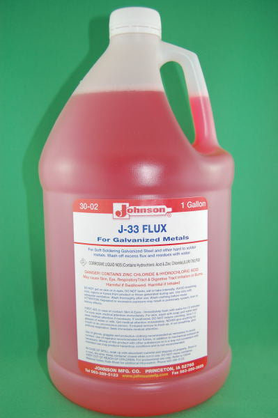 Johnson J-33 Galvanized Steel Flux - Gallon