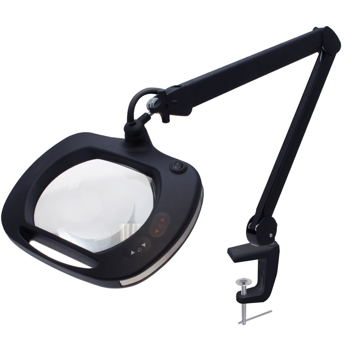 Aven 26505-ESL-XL5 Mighty Vue Pro LED Magnifying Lamp, 5-diopter Lens with Color Temperature Adjustment, ESD-Safe