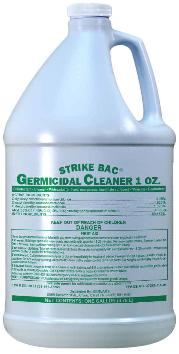 Strike Bac Germicidal Cleaning Concentrate (#1152) - 1 Gallon