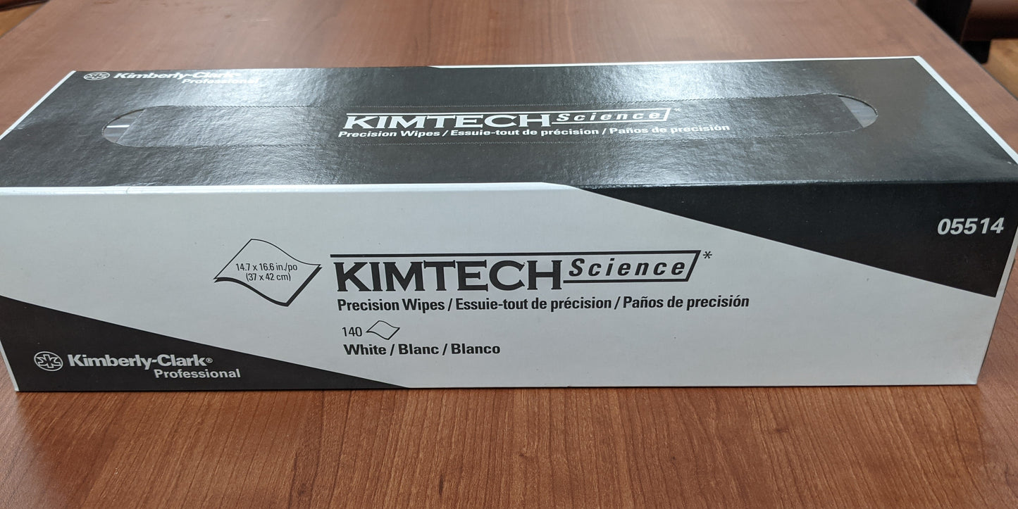 KimTech 05514 14.7" x 16.6" Science Wipes - Case of 15 Boxes, 140 Wipes per Box
