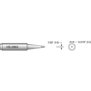 Plato HS-2863 Soldering Tip, 0.8mm Chisel