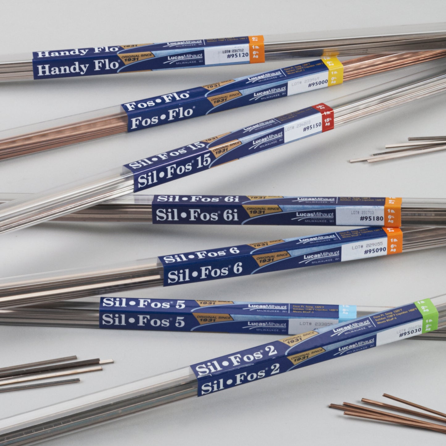 Sil-Fos 5 Brazing Rods, 1-lb. Tube, Lucas-Milhaupt 95060