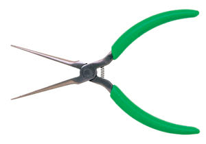 thumbnail image 2 of Xcelite NN7776VN Long Nose Pliers | 6 Inch, Serrated Jaws, Blue Cushion Grips | For Precision Electronics & Hobby Work 2 of 10