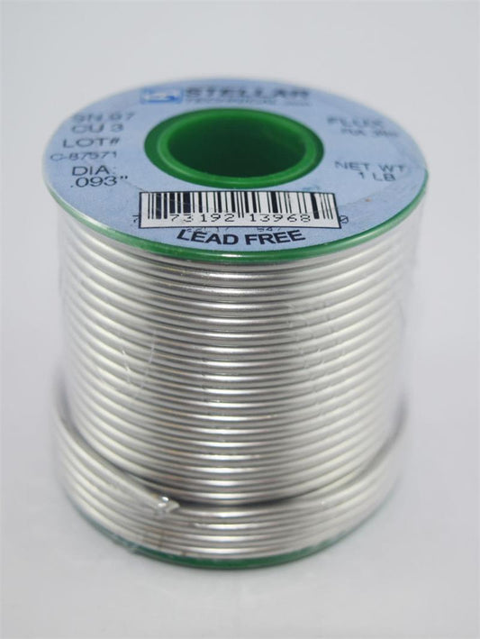 97/3Cu Lead-Free Rosin Core P3 .093" Diameter Solder Wire, 1 LB Spool