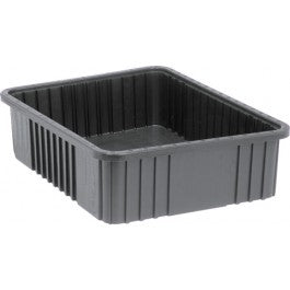 Quantum DG93060CO Conductive ESD-Safe Dividable Grid Container, 22-1/2" x 17-1/2" x 6", Carton of 3