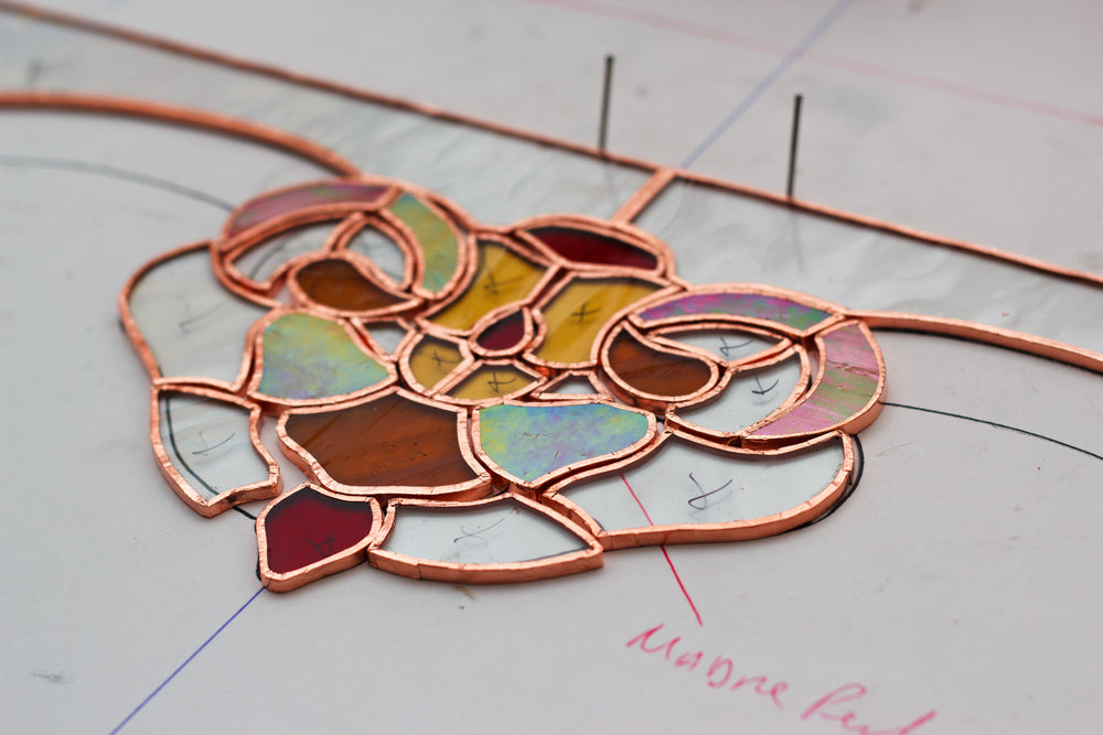 Lead Came And Copper Foil Techniques Combined  Copper foil, Stained glass  patterns free, Stained glass diy