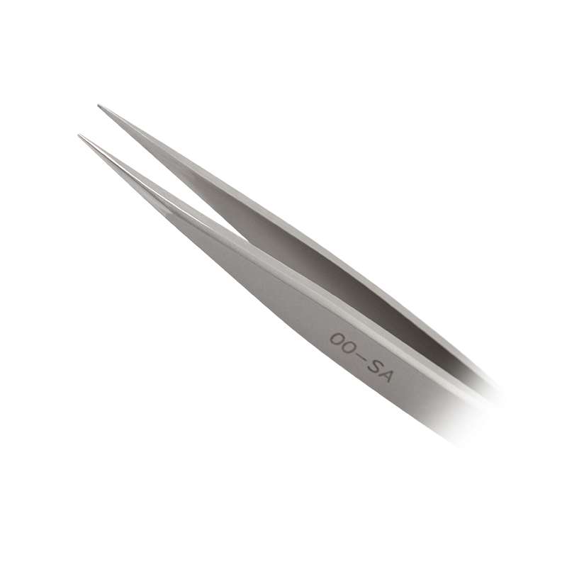 EXCELTA, 00-SA Tweezers, 3-Star, Straight, Strong Medium Point, Anti-Mag. SS, 4.5" OAL