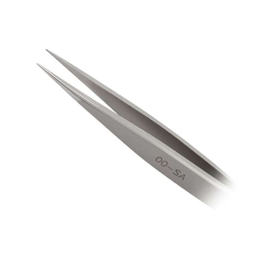 EXCELTA, 00-SA Tweezers, 3-Star, Straight, Strong Medium Point, Anti-Mag. SS, 4.5" OAL