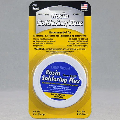 CAIG Rosin Soldering Flux, TYPE RSF-R80-2, Jar, 50 grams