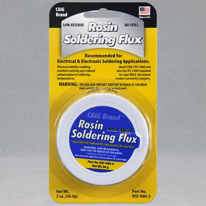 CAIG Rosin Soldering Flux, TYPE RSF-R80-2, Jar, 50 grams