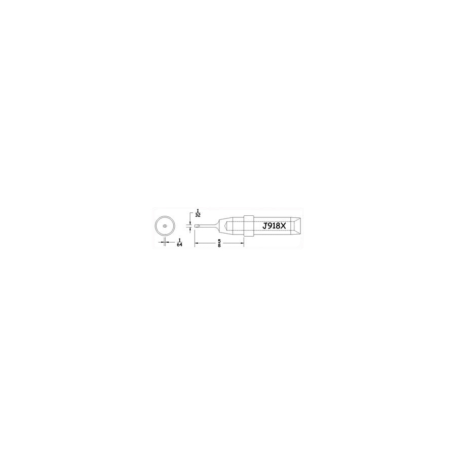 Hexacon J918X Soldering Tip for Therm-O-Trac Stations