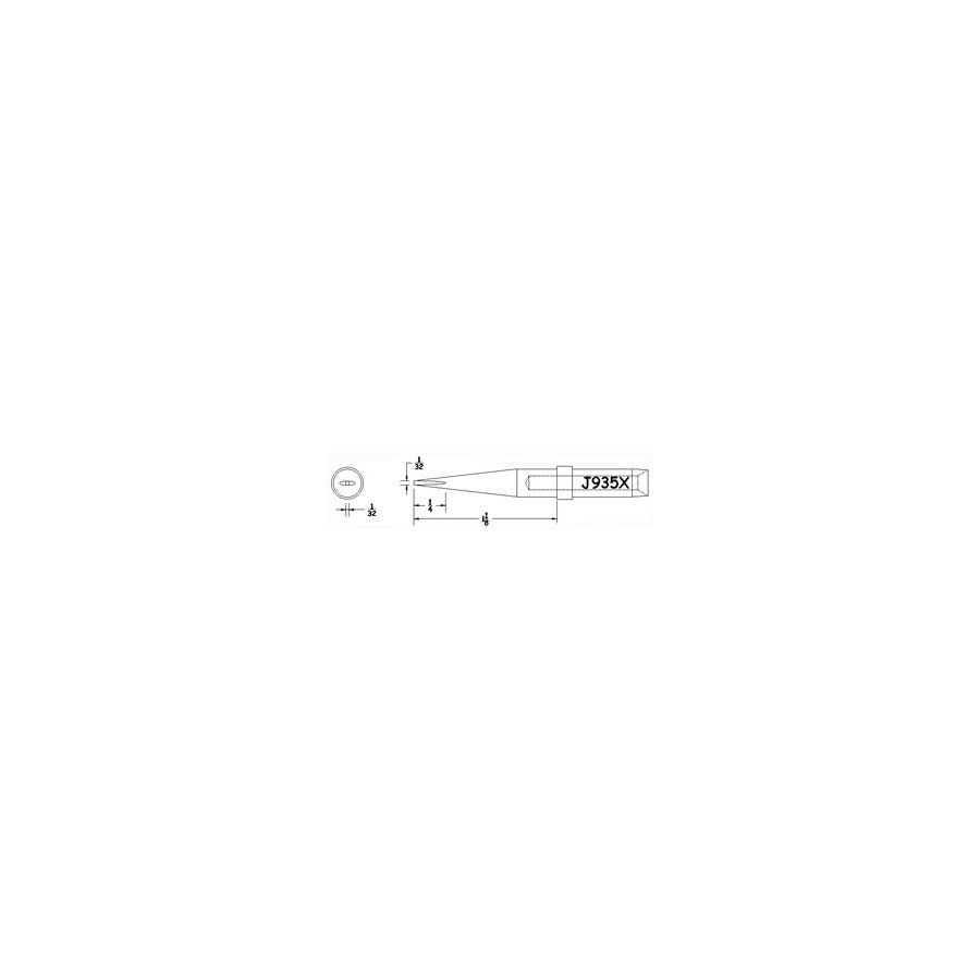 Hexacon J935X Soldering Tip for Therm-O-Trac Stations