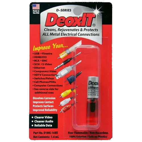 CAIG DeoxIT® D100L-16BX D-Series – Contact/Connector Treatment, Deoxidizer, Rejuvenator & Protectant