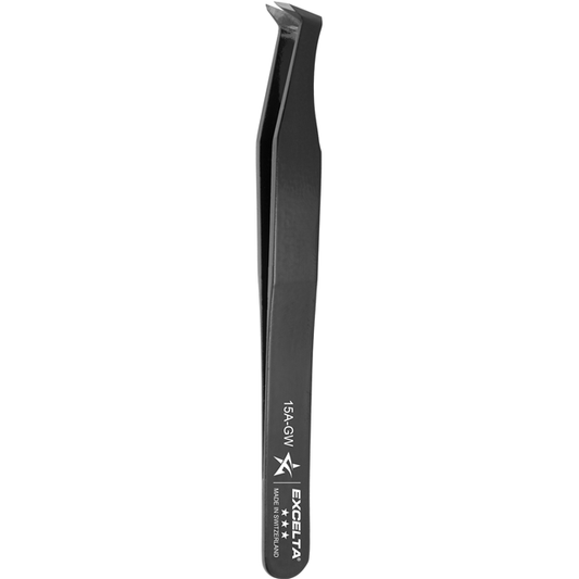 EXCELTA - 15A-GW, Tweezers, 3-Star, Cutting, 15A-GW Series, Carbon Steel, 4.5" OAL