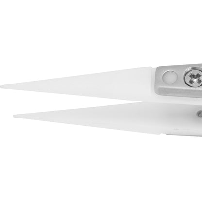 Excelta 169B-RTW Tweezers, 0.040" Wide Replaceable Tip, Straight, Acetal Tips, 5" OAL