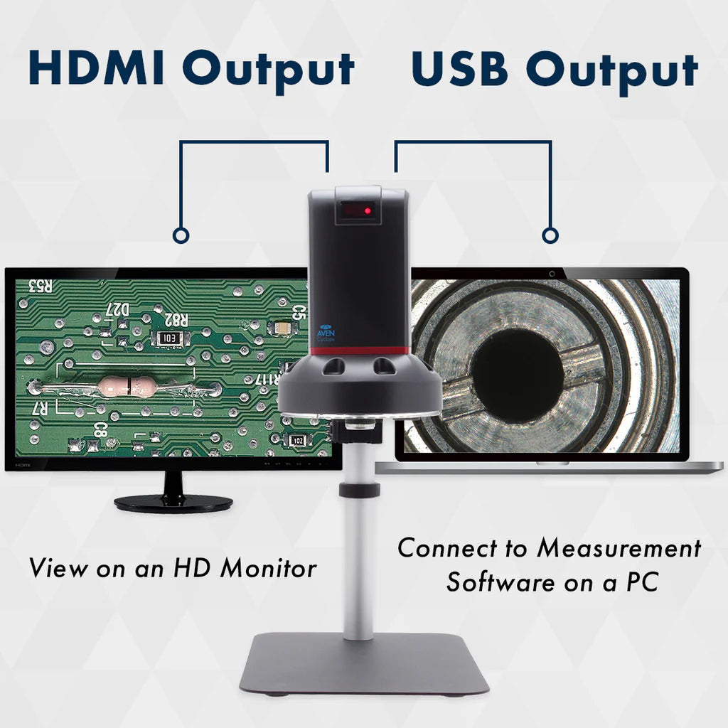 Aven 26700-424 Digital Microscope Cyclops 4K Ultra HD HDMI + USB [13x to 140x] with 4x Lens