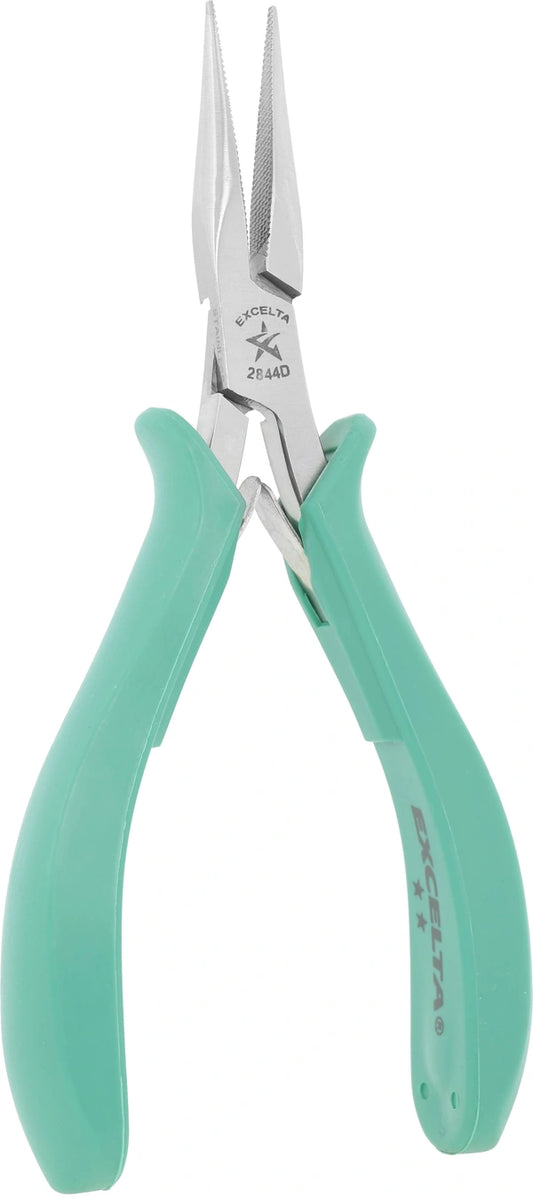 EXCELTA - 2844D Pliers, Medium Chain Nose, Serrated, 1.182" Jaw, 5.75" OAL, Stainless Steel