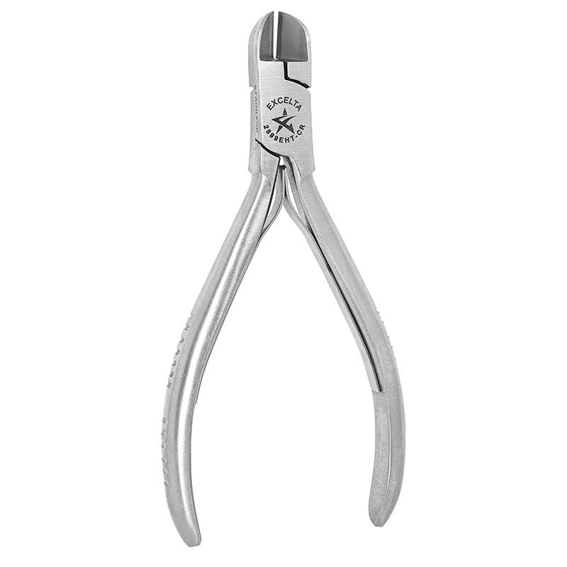 EXCELTA - 2899EHT-CR, Cutter, Hard Wire, Small Round Head, SS, Carbide Inserts, Cleanroom Safe, 4.5"
