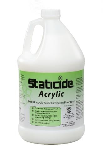 Staticide® 40001 Acrylic Dissipative Floor Finish, 1 Gal., Case of 4