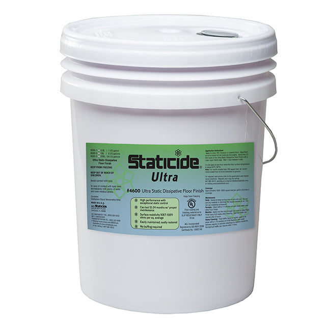 Staticide® 4600-5 Ultra Dissipative Floor Finish, 5 Gal. Pail