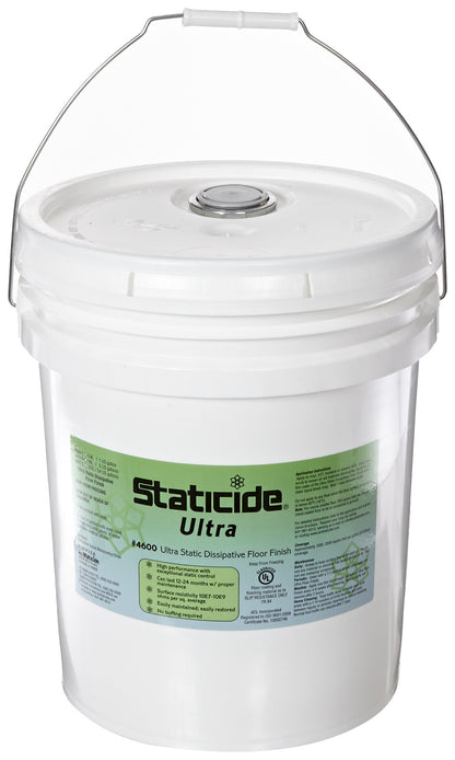 Staticide® 4600-5 Ultra Dissipative Floor Finish, 5 Gal. Pail