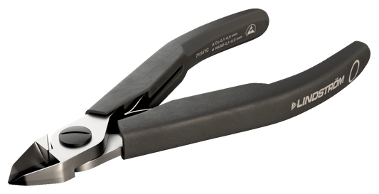 Lindström Precision Carbide Diagonal Cutters with Tapered Head for Hard Materials 7154 TC