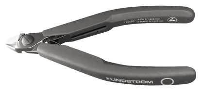 Lindström Precision Carbide Diagonal Cutters with Tapered Head for Hard Materials 7154 TC