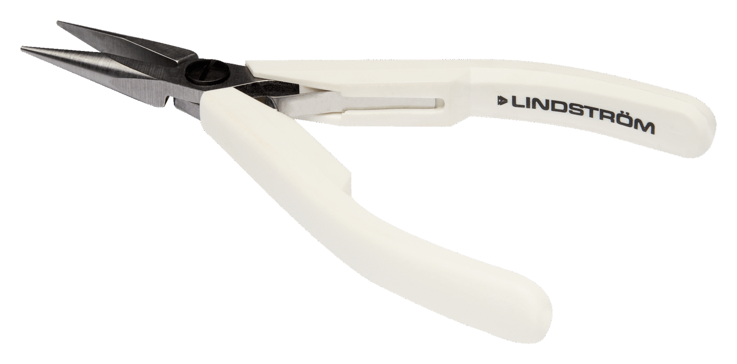 Lindström Snipe Nose Pliers with Dual-Component Synthetic Handle 7890