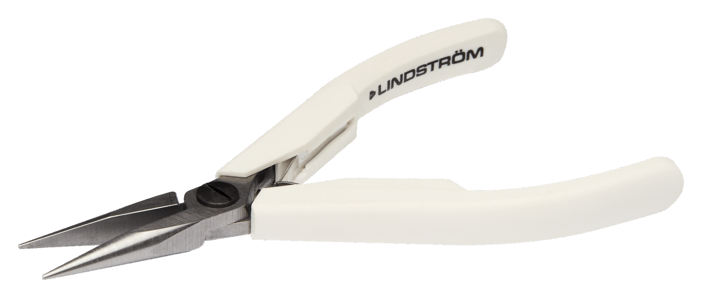 Lindström Snipe Nose Pliers with Dual-Component Synthetic Handle 7890