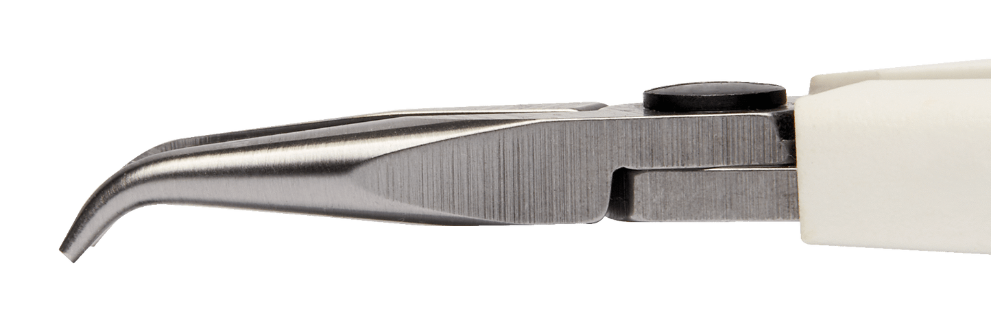 Lindström 60° Bent Tip Snipe Nose Pliers with Synthetic Handle 7892