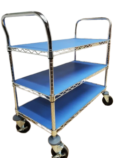 Staticide® 8085BM2416RE Tray and Cart Liners Dualmat™, 24" x 16" x .08" (2mm) Light Blue