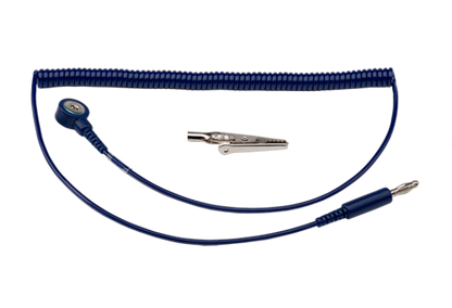 Staticide® 8150 Economy Wrist Strap, Dark Blue - Set includes economy wrist strap, 8150 economy coil cord, and alligator clip