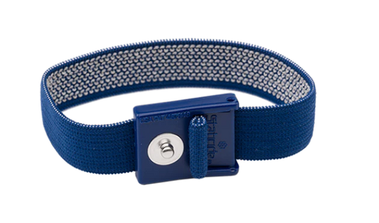 Staticide® 8150 Economy Wrist Strap, Dark Blue - Set includes economy wrist strap, 8150 economy coil cord, and alligator clip