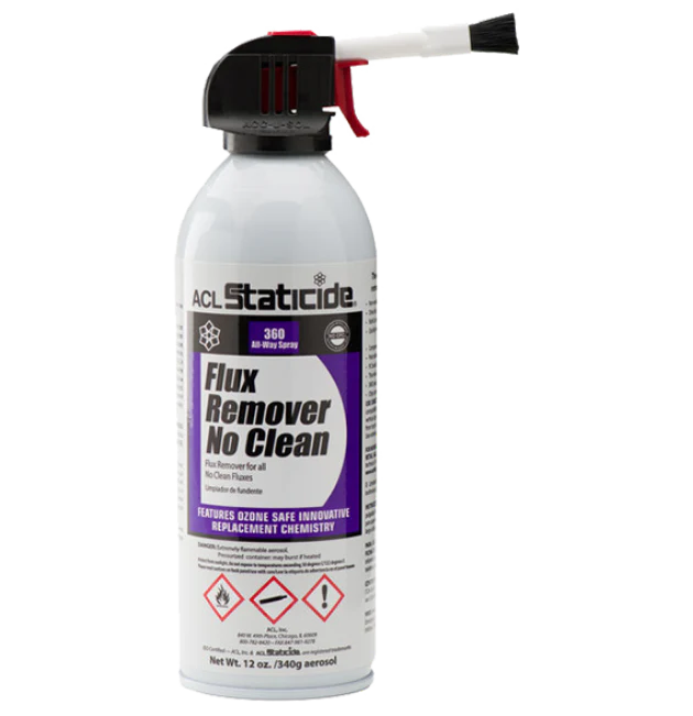 Staticide® 8623 Flux Remover No Clean, Extra strength non-corrosive, 12oz (340g) aerosol can