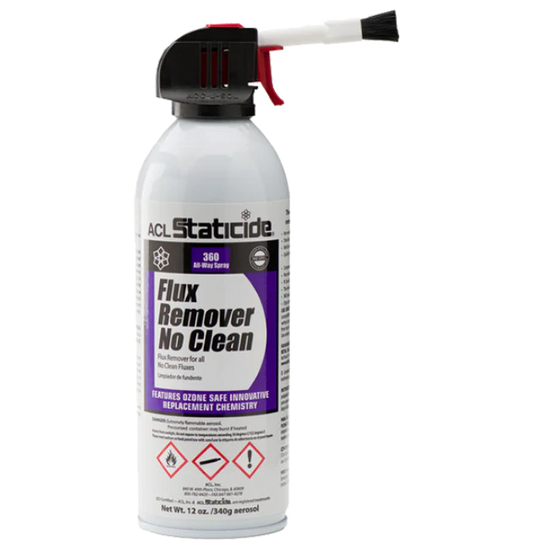 Staticide® 8623 Flux Remover No Clean, Extra strength non-corrosive, 12oz (340g) aerosol can
