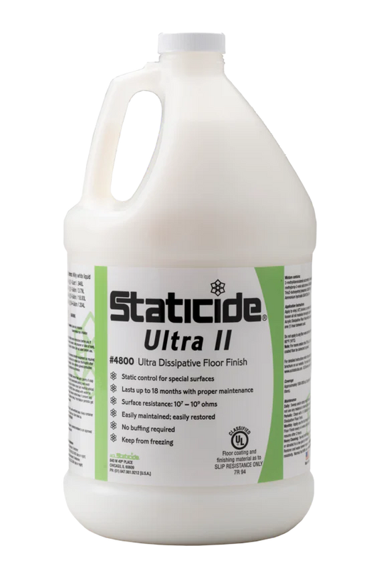 Staticide® 4800-1 Ultra II Dissipative Floor Finish for Any Static Control Environment, 1 Gal., Case of 4
