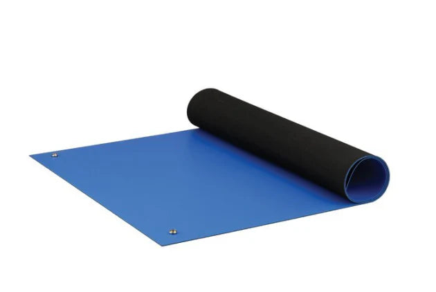 Staticide® 8285RBR2440 Static Dissipative Work Surface Material Dualmat™, Roll, 24" x 40' x .08" (2mm) Royal Blue