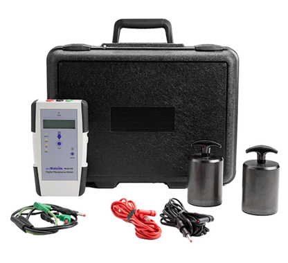 Staticide® 880 Precision Digital Megohmmeter - Includes meter, two 5-lb probes, 80" banana-to-banana shielded split cable and shielded ground cable, 9 volt battery, carrying case, and NIST-traceable calibration certificate