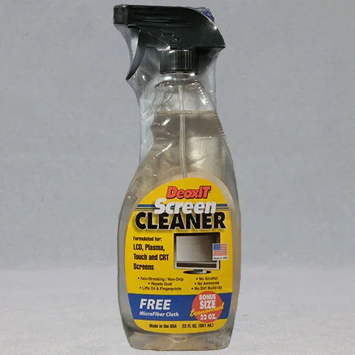 CAIG Labs CCS-503 Brand Screen Cleaner, white sprayer, 22 oz. fill, 12 x 12 microfiber cloth