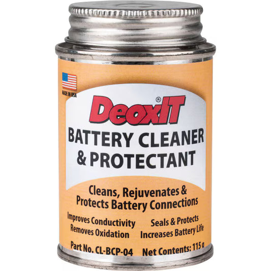 CAIG DeoxIT® Battery Cleaner & Protectant, CL-BCP-04, 115 grams, Brush Can