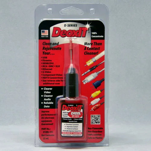 CAIG DeoxIT® D100L-25C D-Series Needle Dispenser, 100% solution, 25 ml